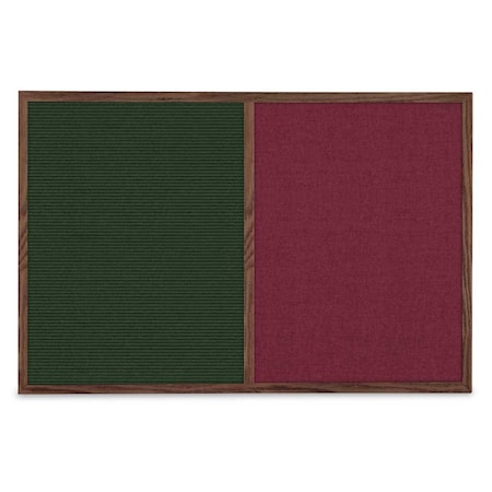 United Visual Products Slim Style Indoor Enclosed Corkboard, 36 UV504SC-BLACK-AMETHY